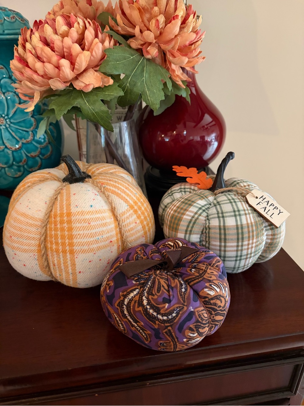New Halloween decorative pumpkins set of 3